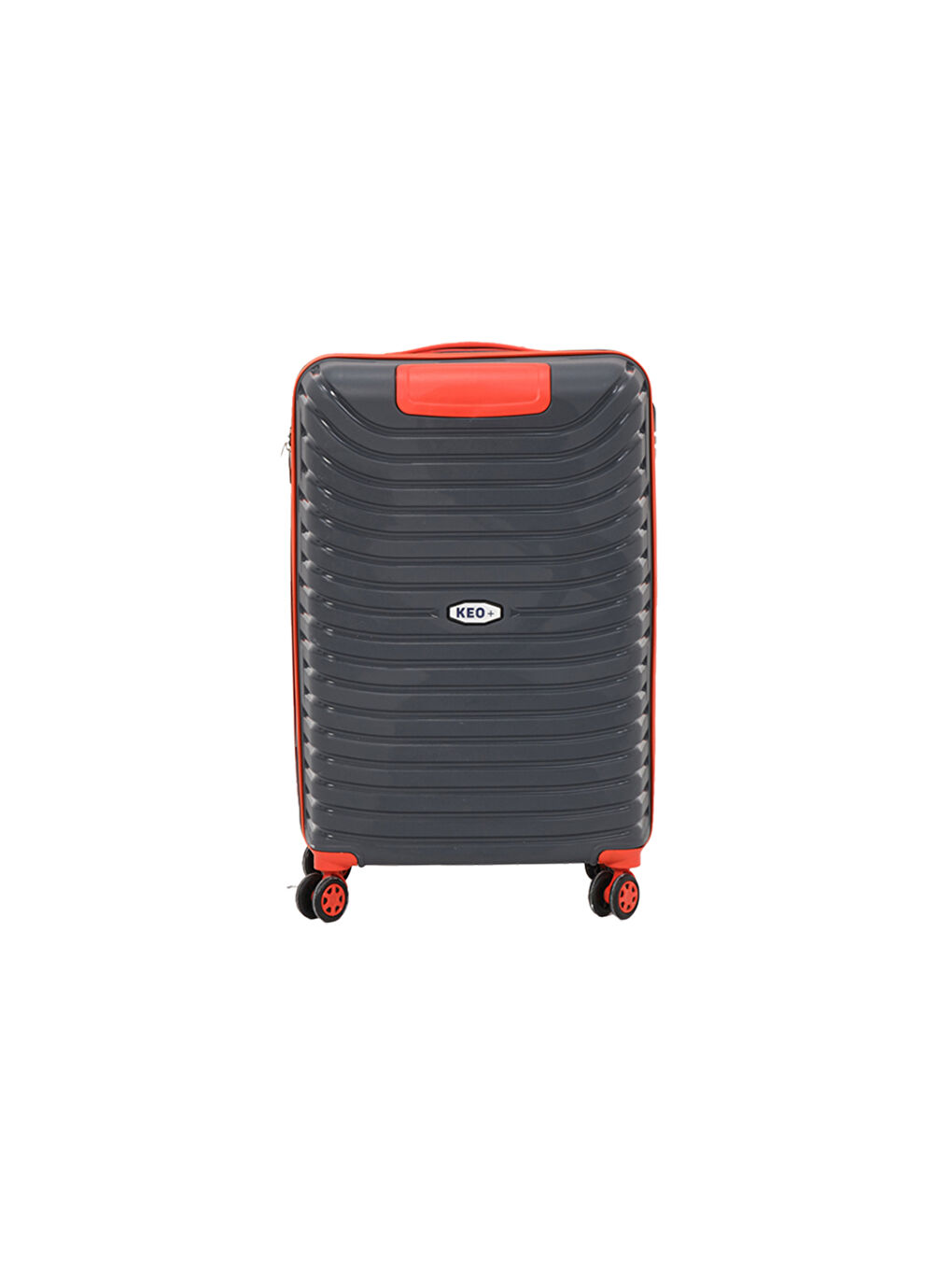 3’lü Set Siyah-Kırmızı PP Valiz-6