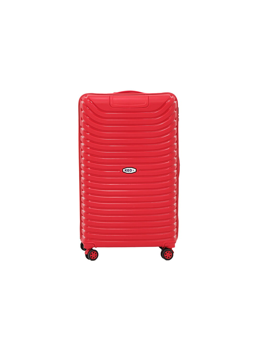 3’lü Set Kırmızı PP Valiz-4