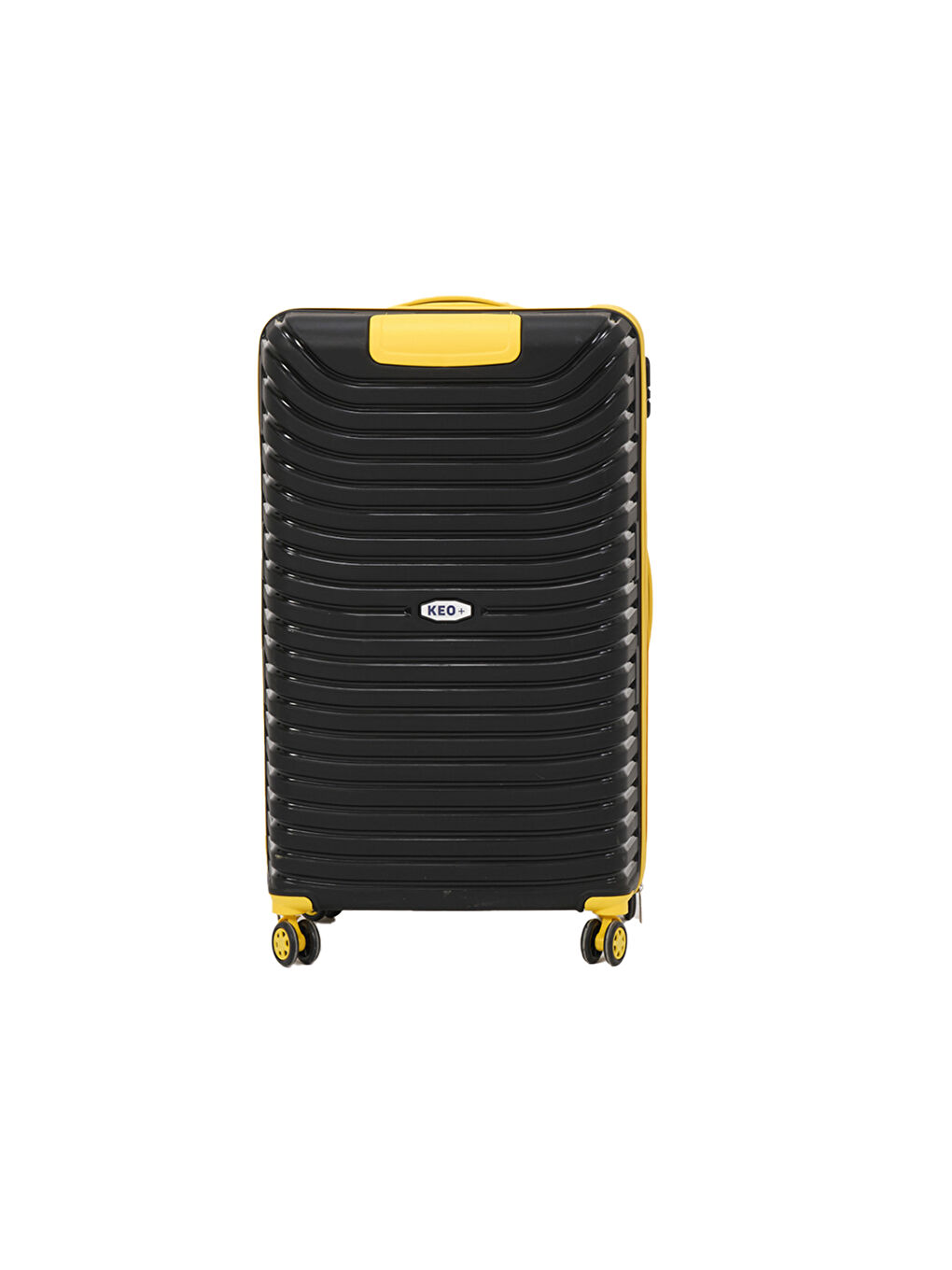 3’lü Set Siyah-Sarı PP Valiz-6