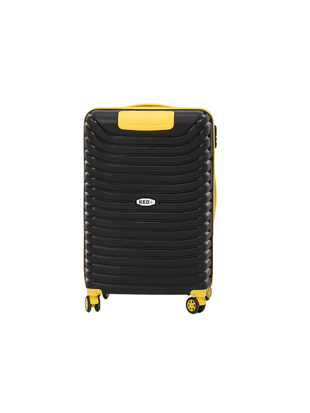 3’lü Set Siyah-Sarı PP Valiz-7