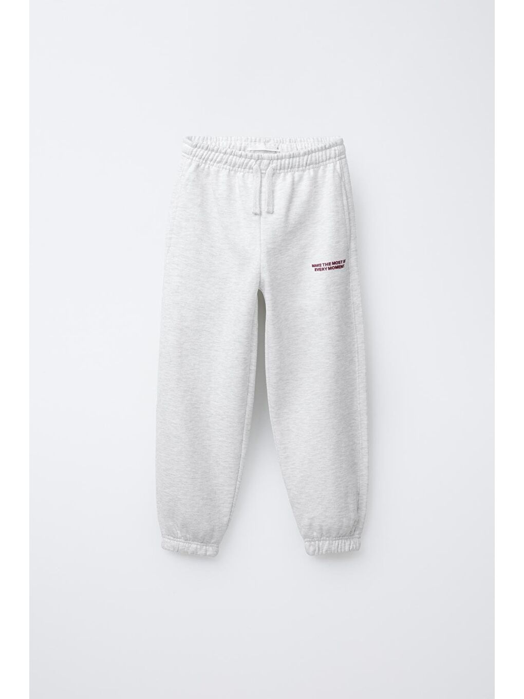 Erkek Çocuk Pamuklu Gri Yarım Fermuarlı Future Goals Eşofman Takımı-4