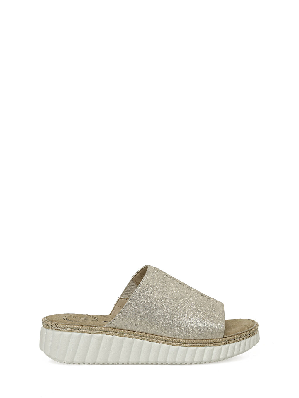 Sarı 105517.Z5FX Altın Kadın Dolgu Topuk Terlik