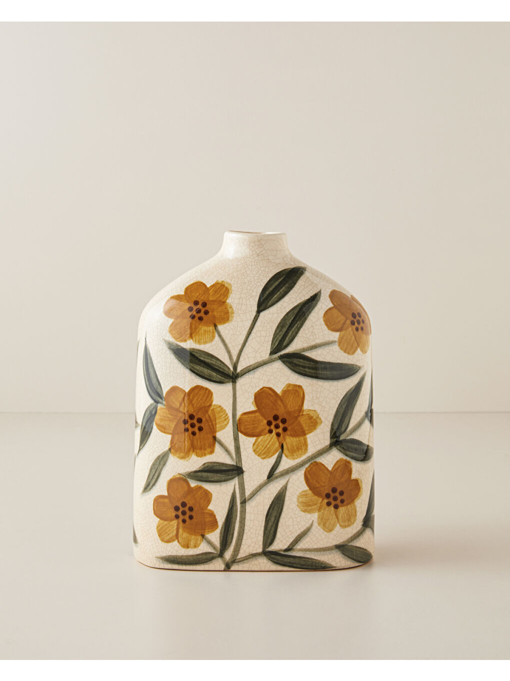 Yeşil Laurel Seramik Vazo 24 cm Multicolor