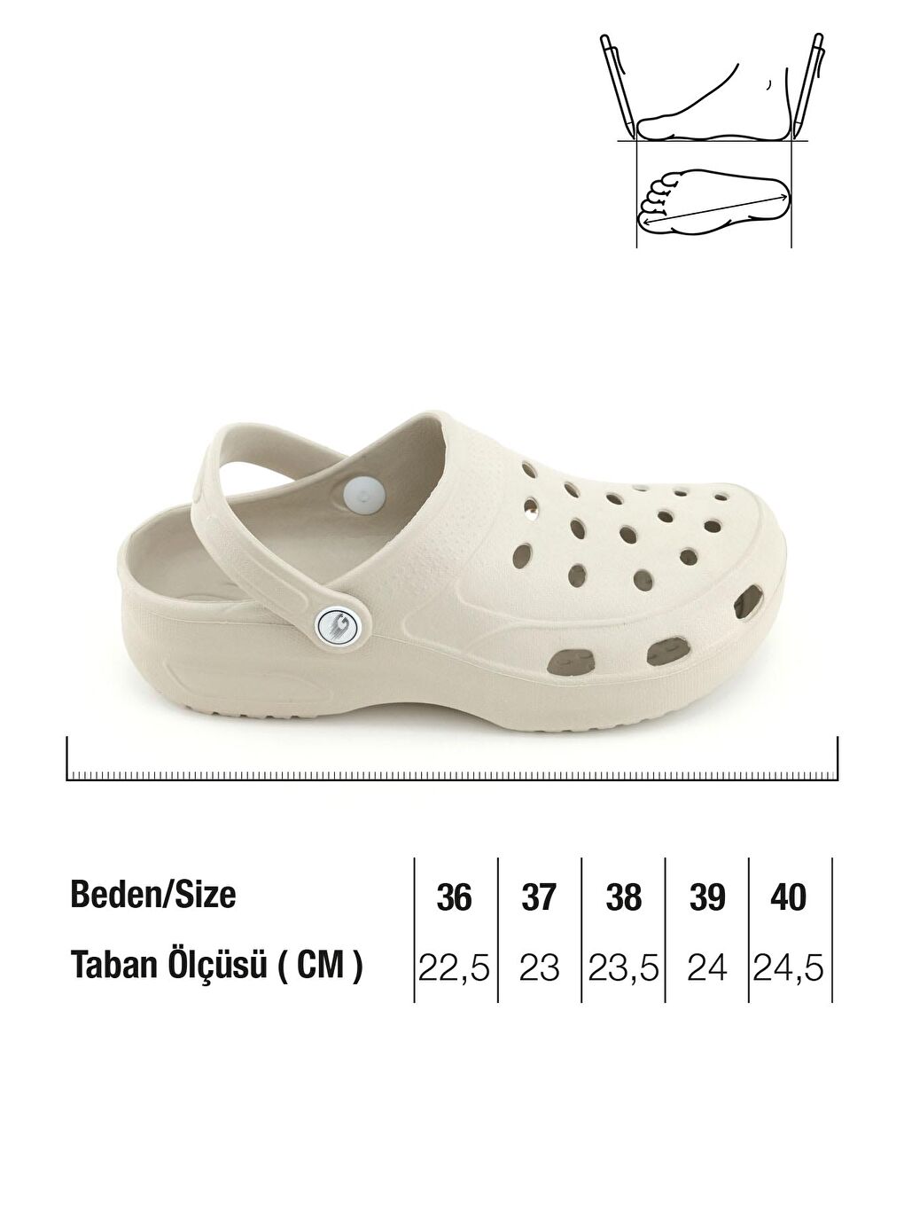 Bej Kadın Yazlık Eva Ev Banyo Bahçe Havuz Rahat Taban Sabo Terlik-1