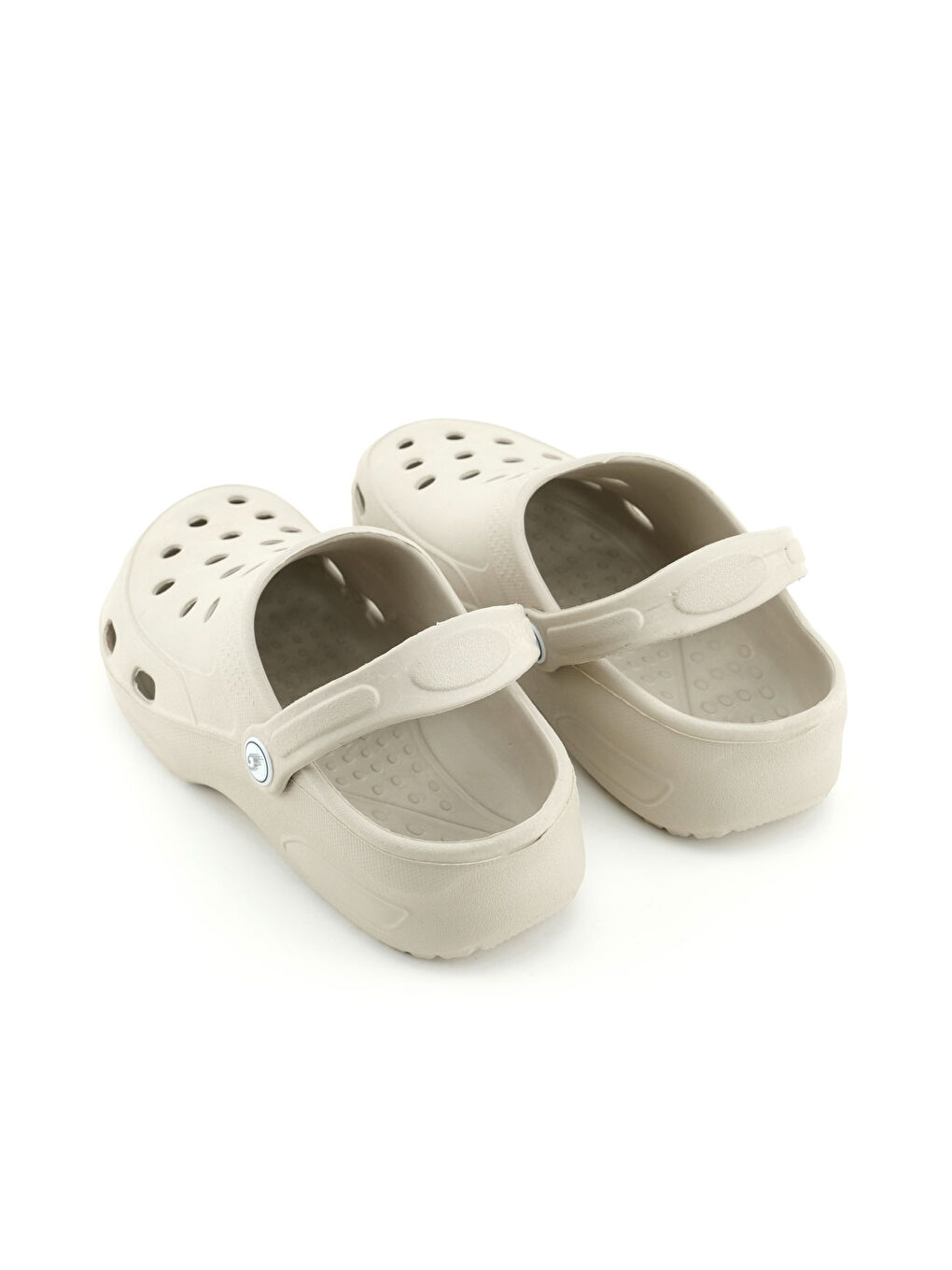 Bej Kadın Yazlık Eva Ev Banyo Bahçe Havuz Rahat Taban Sabo Terlik-3