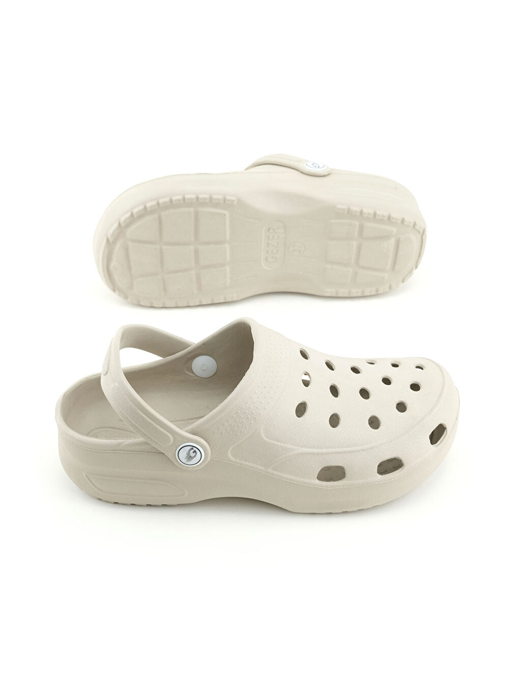 Bej Kadın Yazlık Eva Ev Banyo Bahçe Havuz Rahat Taban Sabo Terlik-4