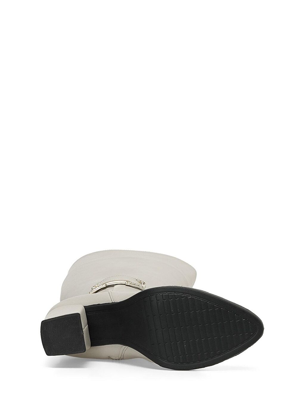 SAHRA 3PR Bej Kadın Topuklu Çizme-4