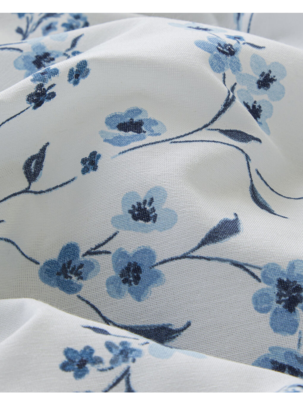 Fresh Ivy Kolay Ütülenir Çarşaflı Çift Kişilik Nevresim Takımı 200x220 cm Mavi-5