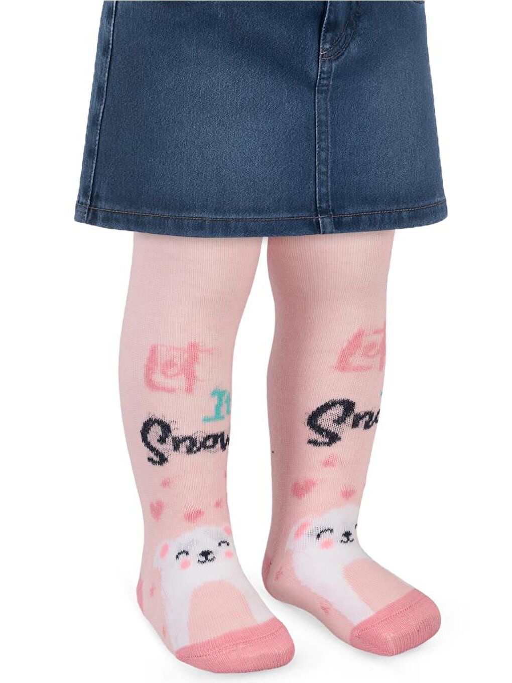 Baby Let It Snow 6- Bebek Kız Külotlu Çorap - Pembe 6 Ay-2