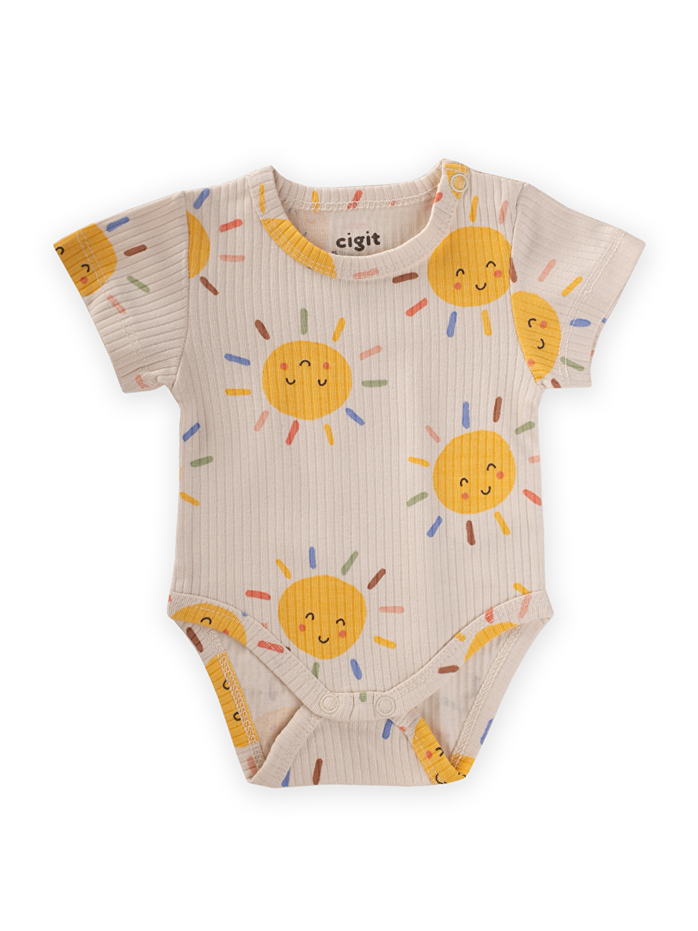 Ekru Zıbın 0-3 Yaş Güneş Desen