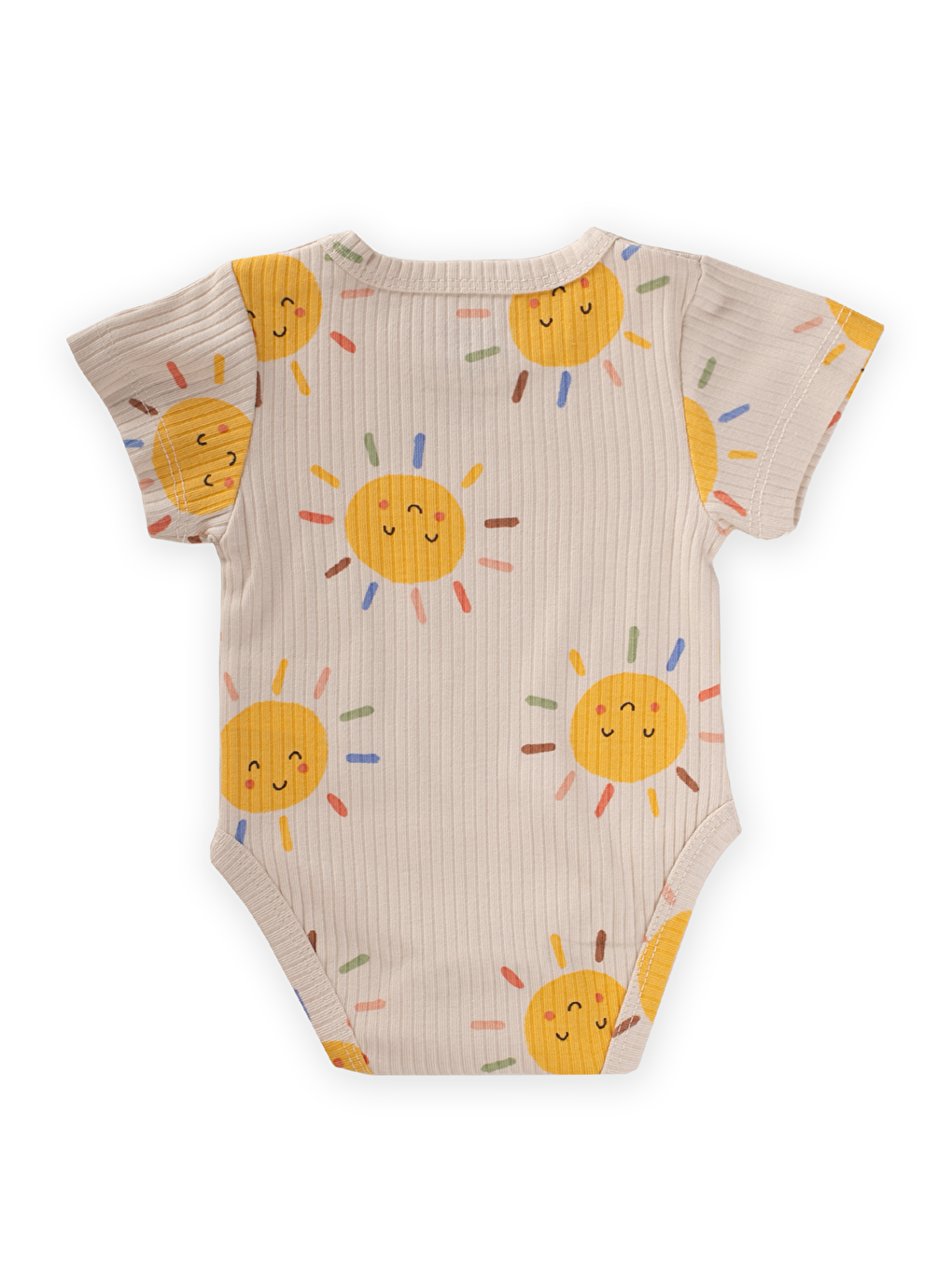 Ekru Zıbın 0-3 Yaş Güneş Desen-1