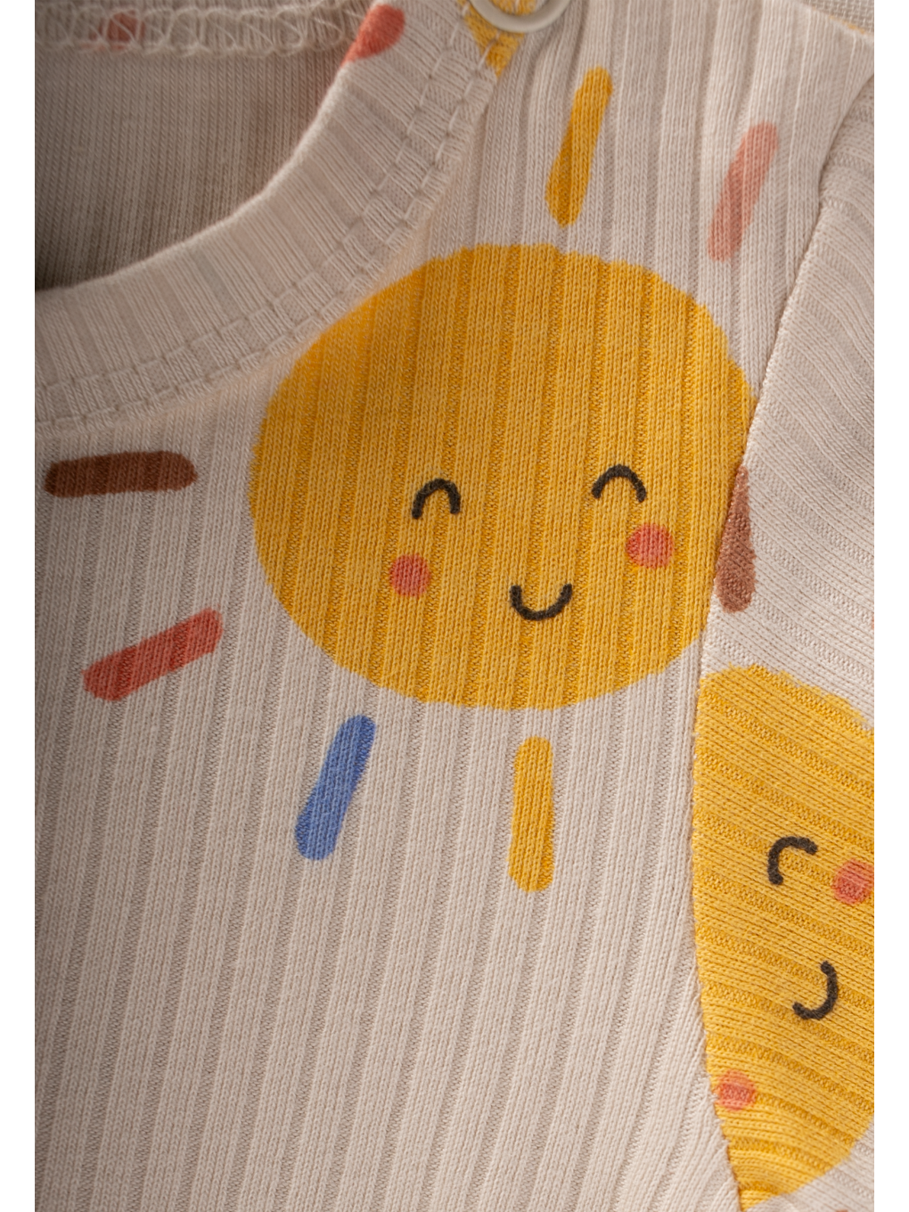 Ekru Zıbın 0-3 Yaş Güneş Desen-2