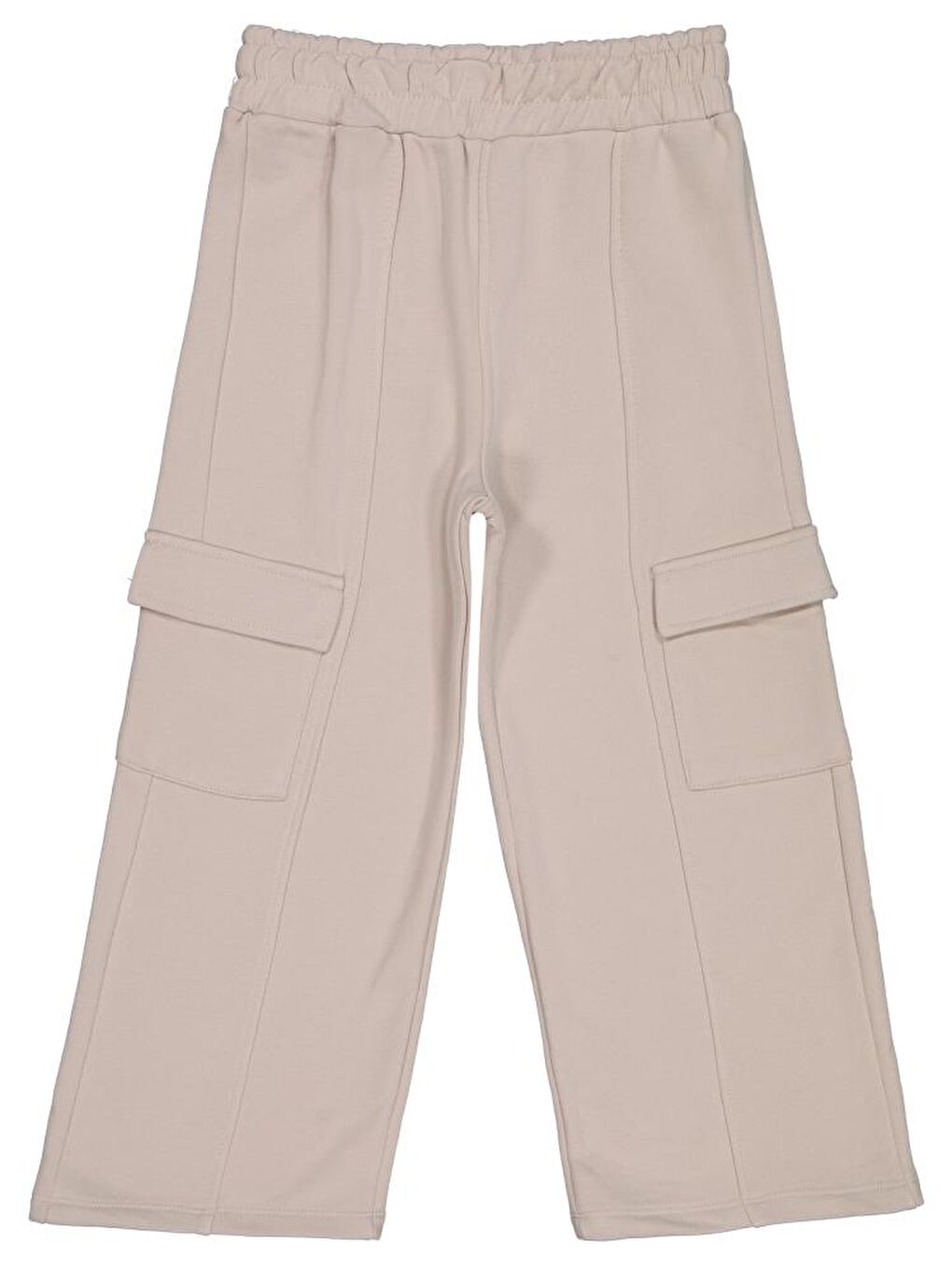 Bej Girls Kargo Cepli 6-9 Yaş Eşofman Altı - Gri6-7 Yaş