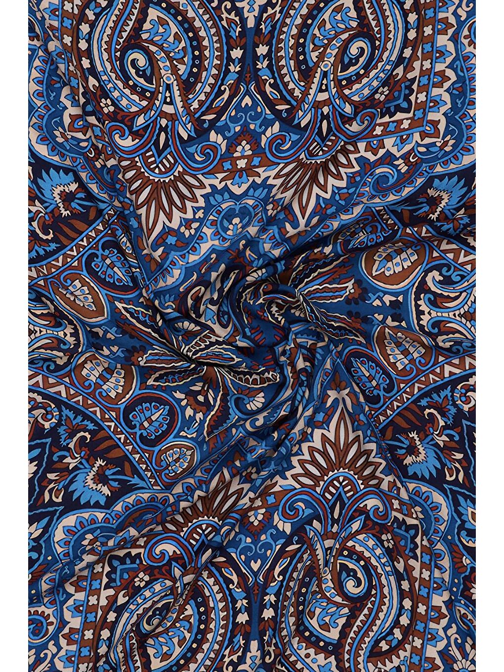 Lacivert Deluxe Şal Kajal Desenli-7