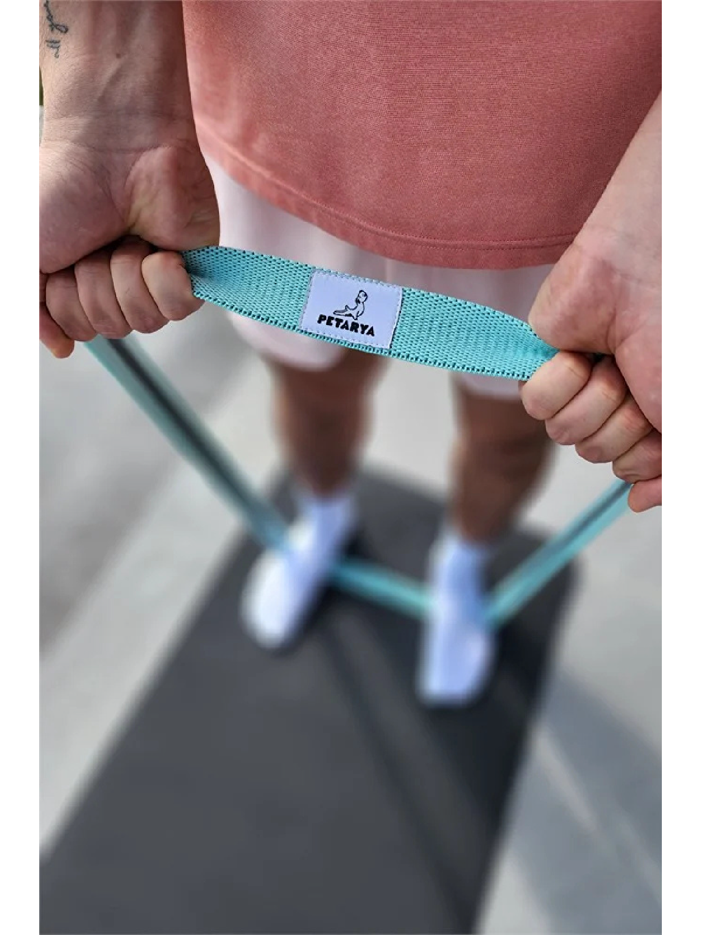 Esnek Dokuma Göl Mavisi Uzun Direnç Bandı-1