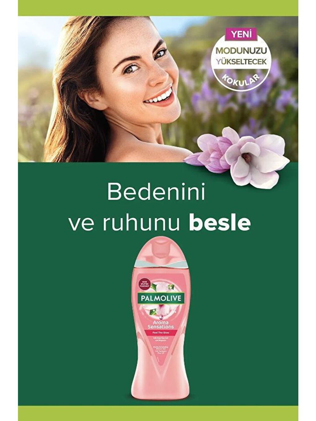 Palmolive Karışık Aroma Sensations Feel Glow  Banyo ve Duş Jeli 500 ml x 2 Adet + Duş Lifi Hediye - 1