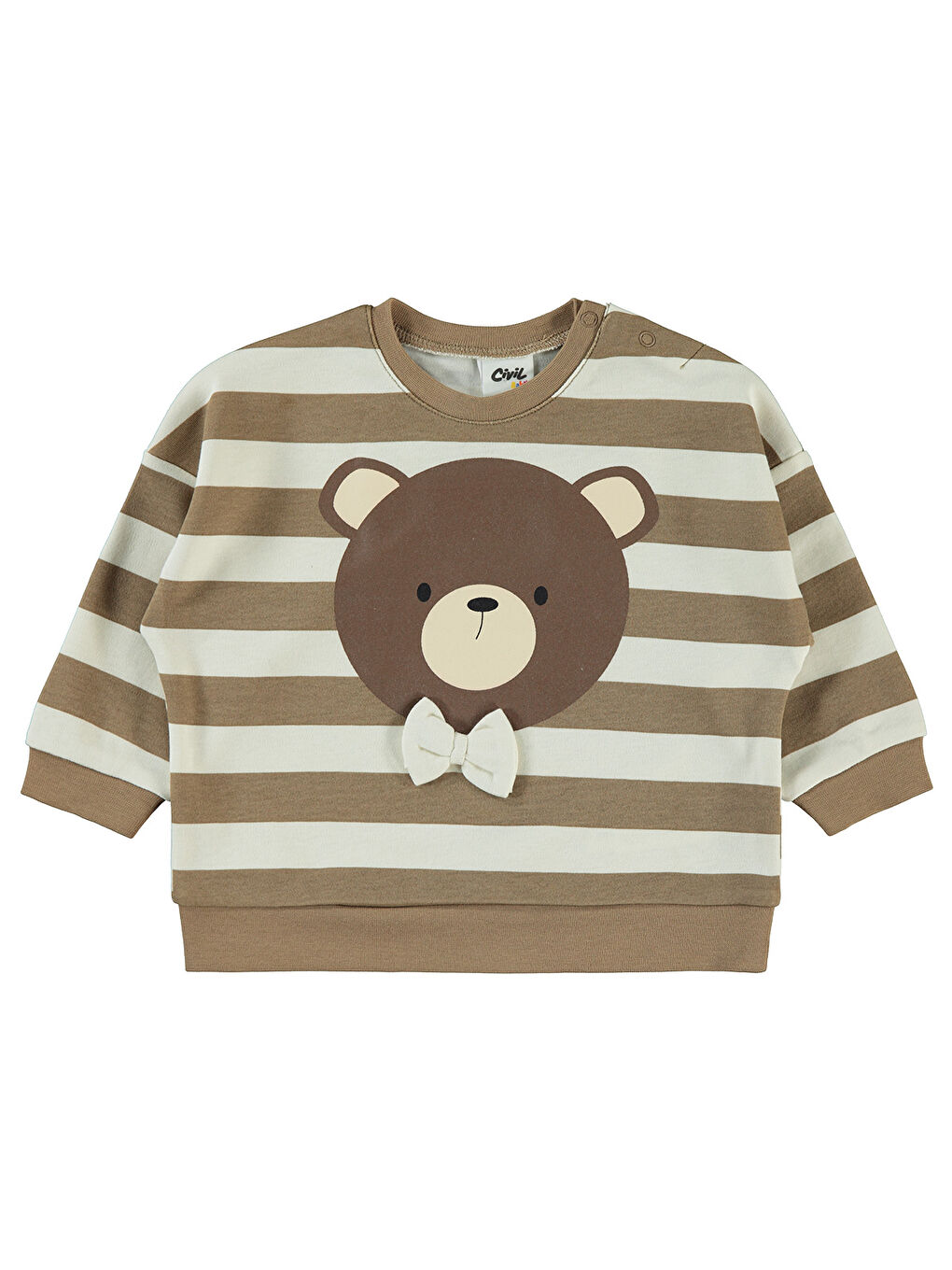 Civil Açık Kahve Baby Kız  Bebek Sweatshirt 6-18 Ay Açık Kahve