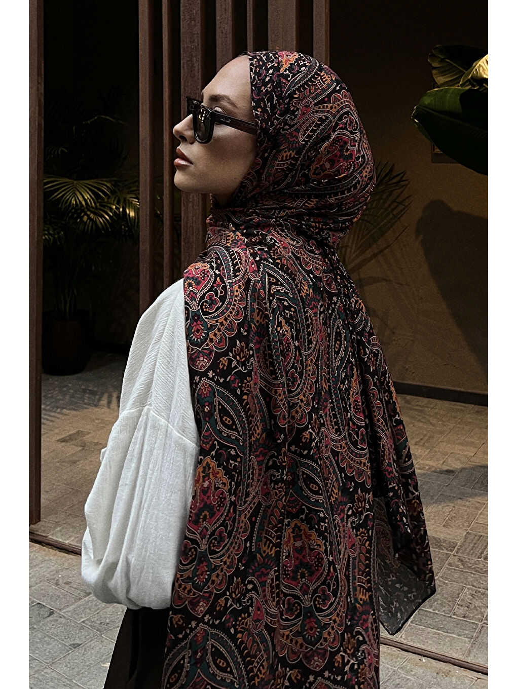 Kırmızı Deluxe Şal Vena-4