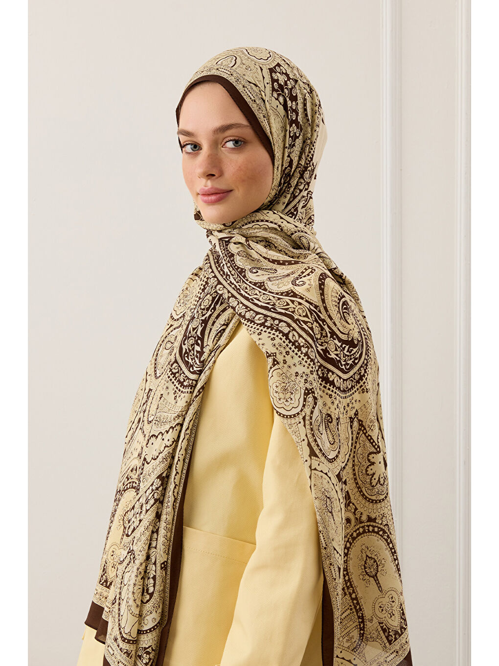 Deluxe Summer Şal Alice Bej-2