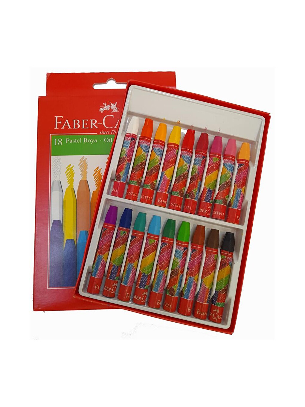 Pastel Boya 18 Renk Karton Kutu Faber Castell Pastell 18 Renk Pastel Boya
