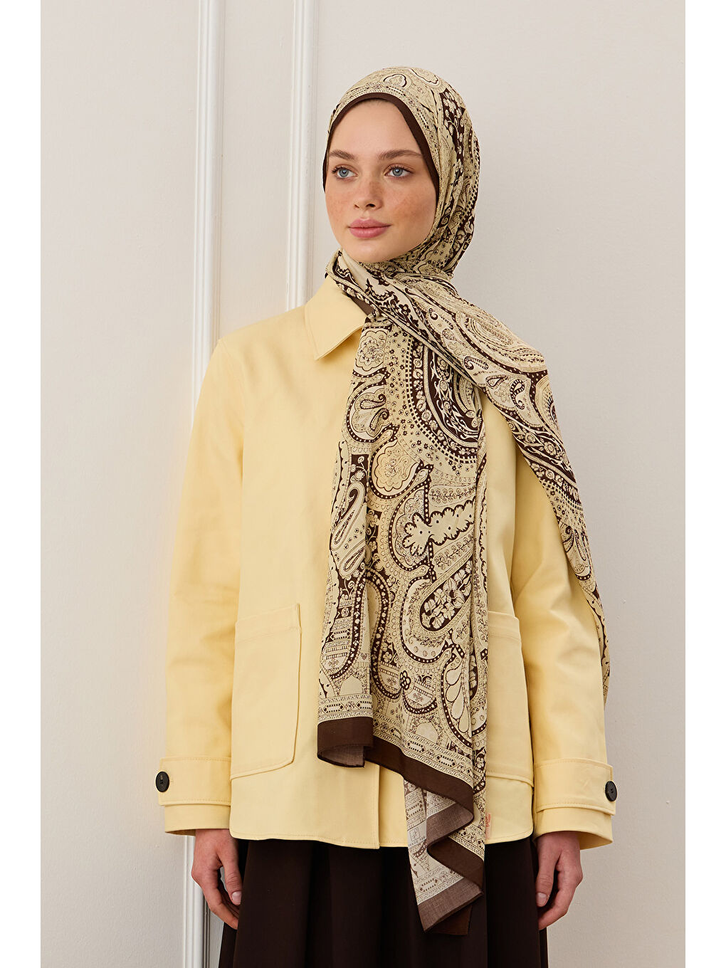 Deluxe Summer Şal Alice Bej-3