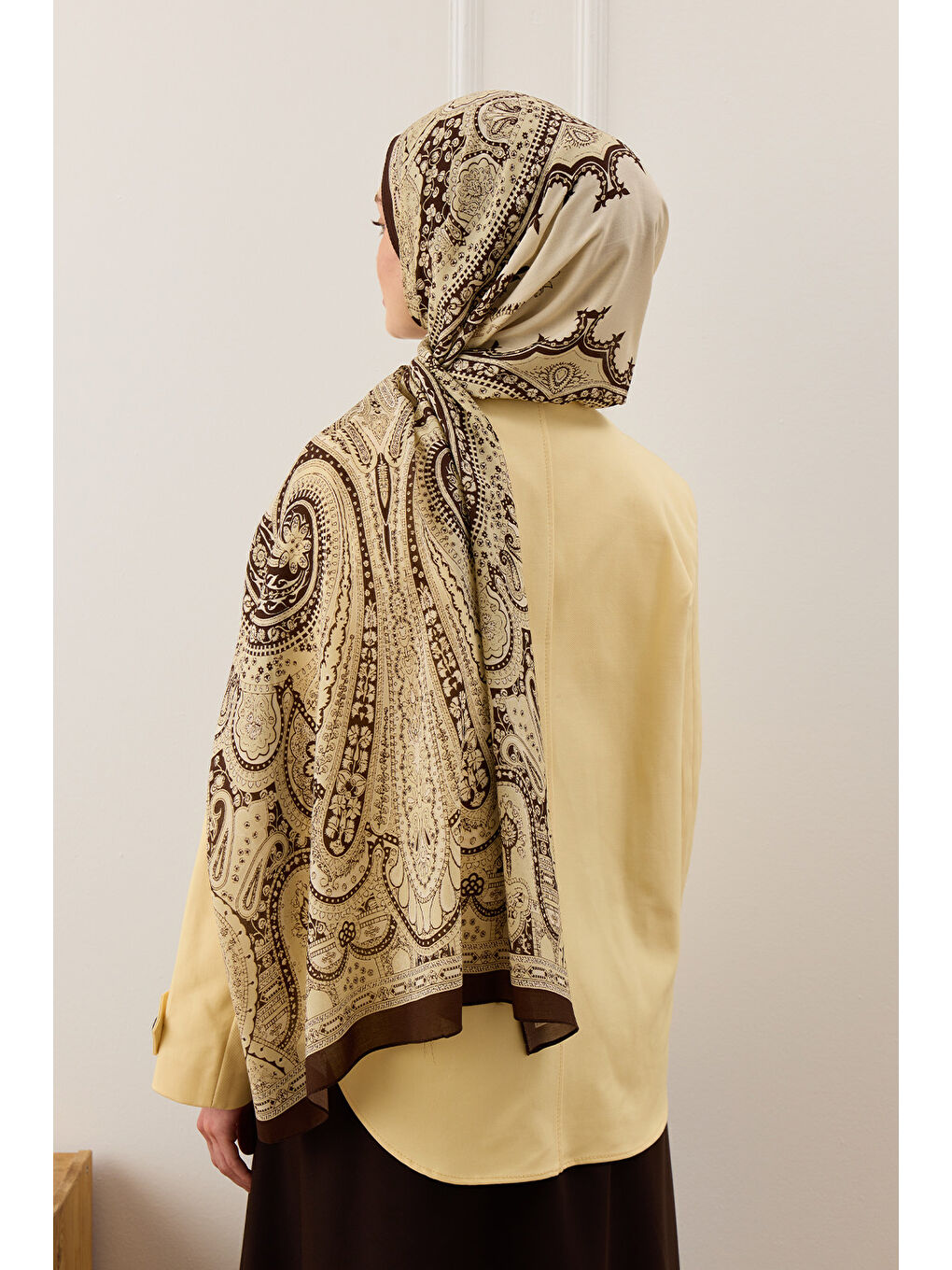 Deluxe Summer Şal Alice Bej-5