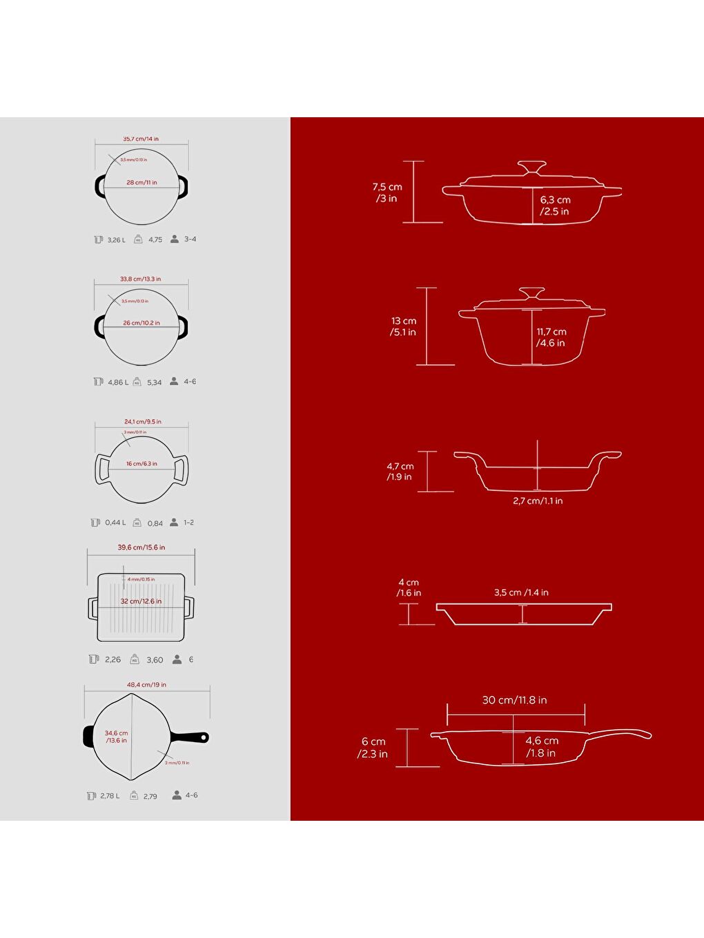 Bordo Serisi Set – Tencere, Tava, Sahan ve Izgara Bir Arada-4