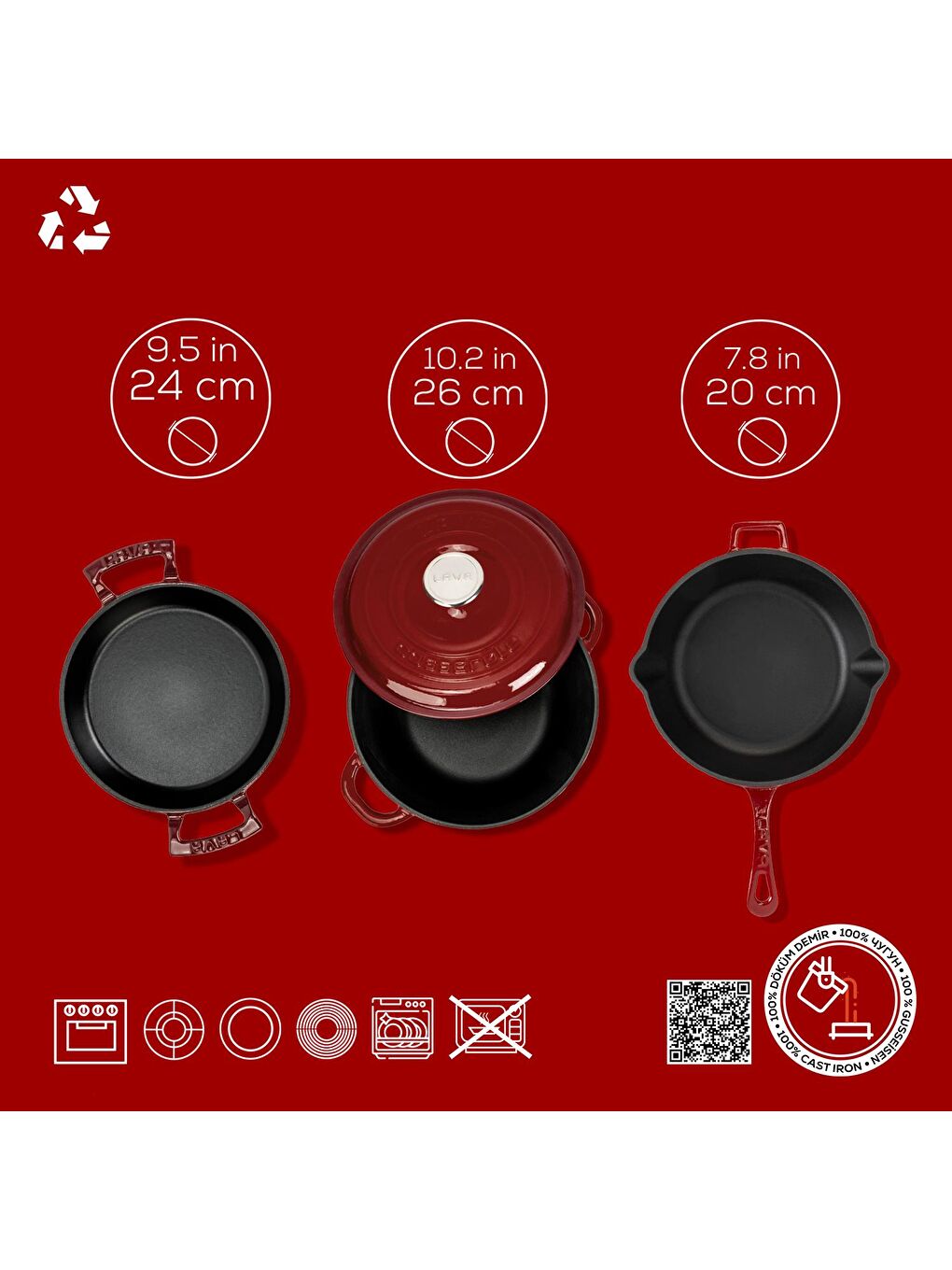 Bordo Döküm Set – Şıklıkta ve Lezzette Döküm Farkı-3