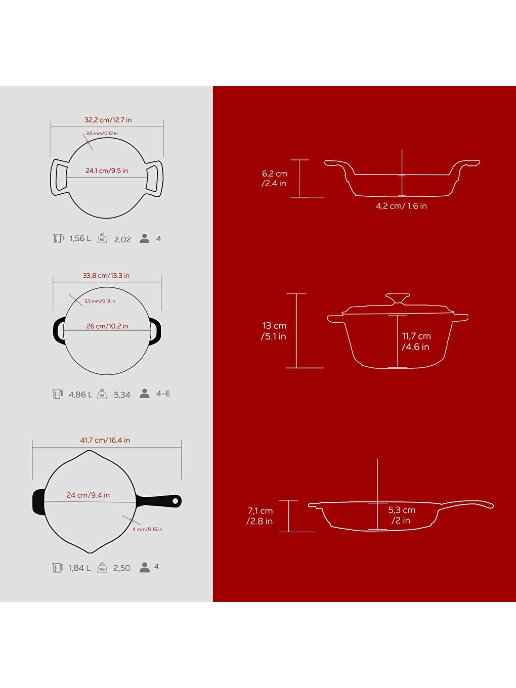 Bordo Döküm Set – Şıklıkta ve Lezzette Döküm Farkı-4