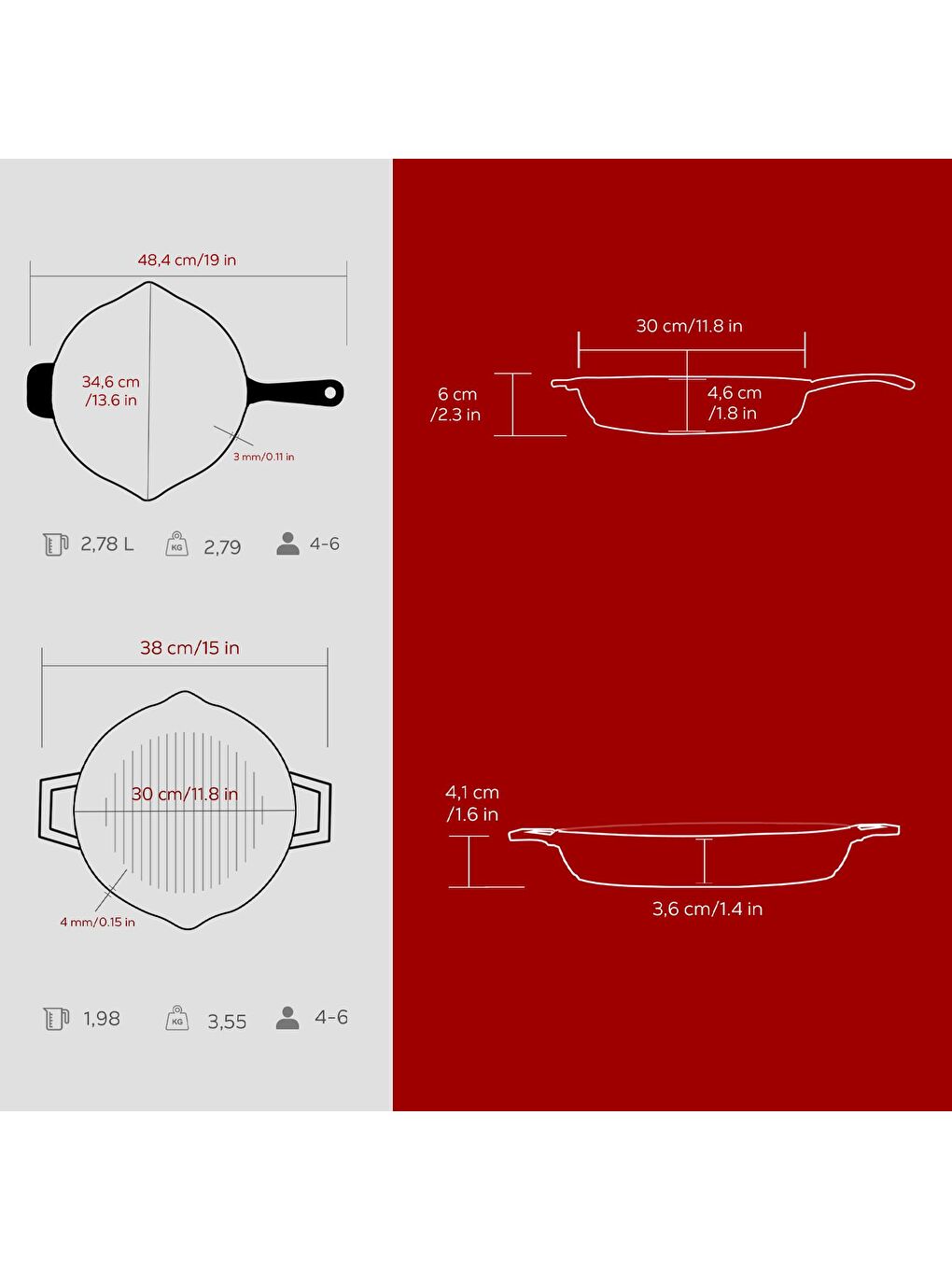 Bordo Serisi Kızartma & Izgara Seti – Profesyonel Lezzetler Evinde-5