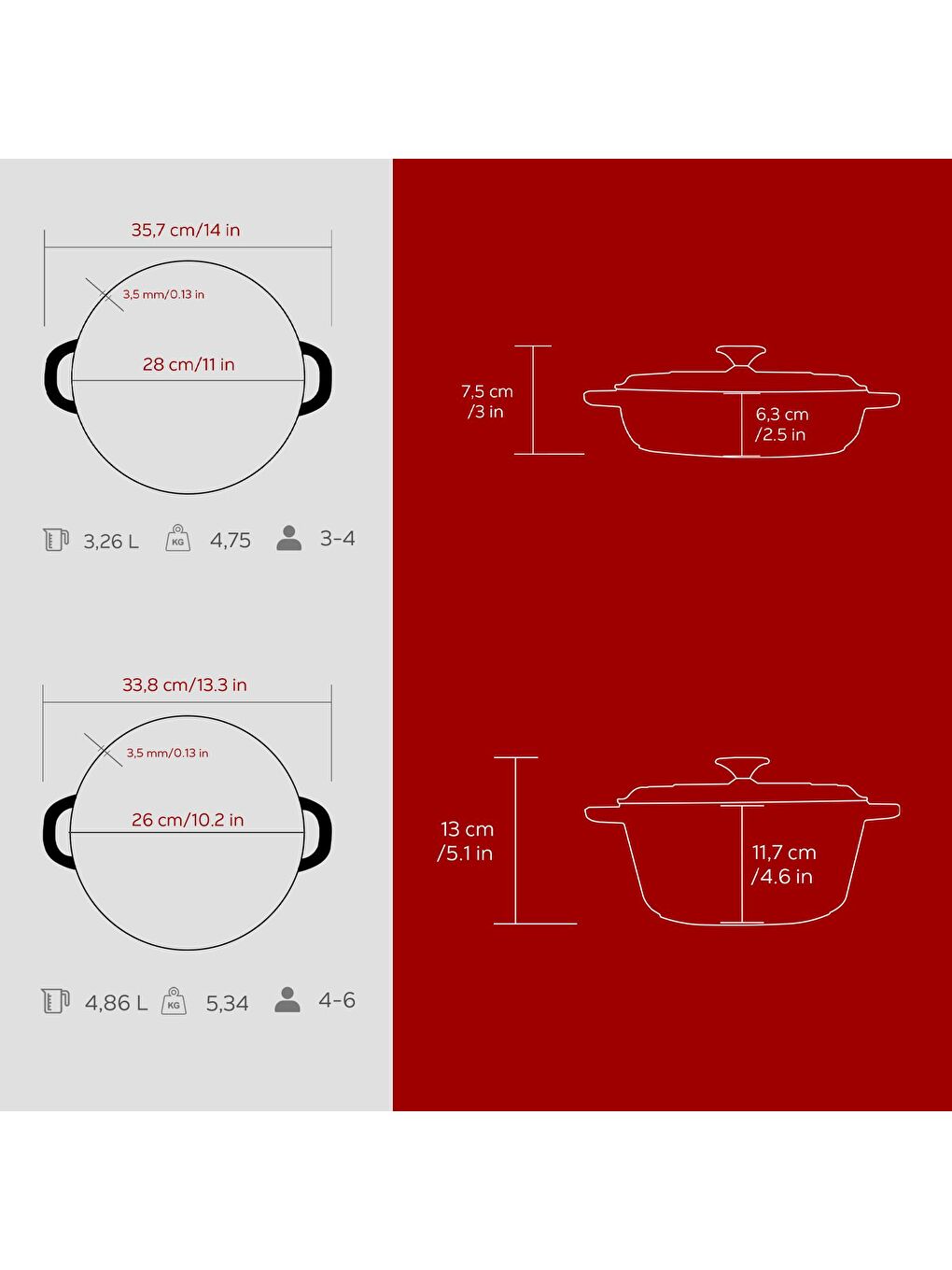 Bordo Döküm Tencere Seti – Tasarım, Uzun Ömürlü Döküm Kalitesi-4