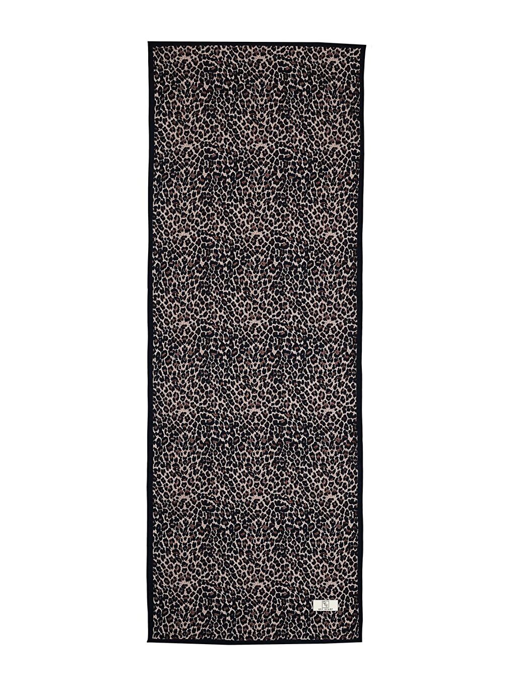 Kahverengi Daily Print Şal Leopard Desenli-5