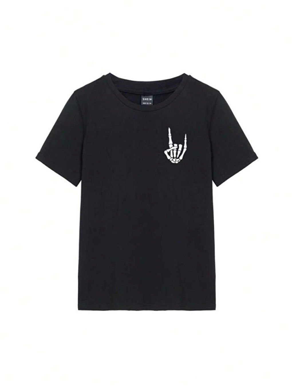 Baskılı T-shirt - Siyah