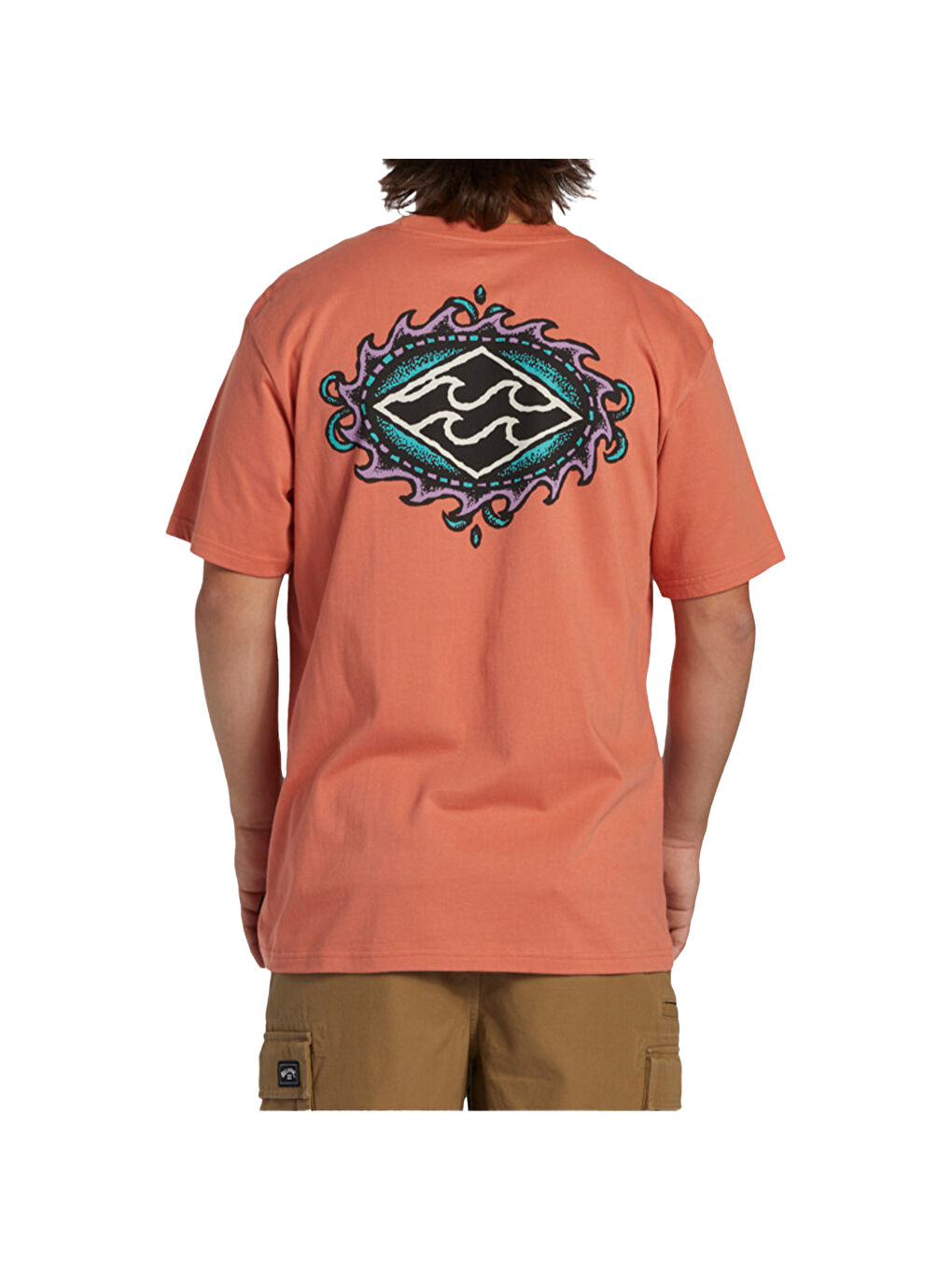 Crayon Wave Erkek Pembe Tişört-3