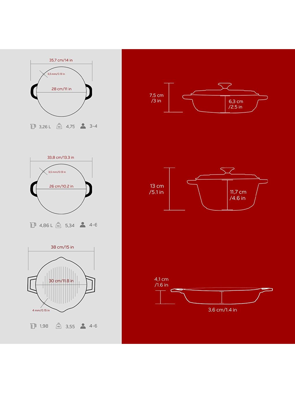 Bordo Döküm Tencere ve Izgara Seti – Sofralarda Şef Dokunuşu-4