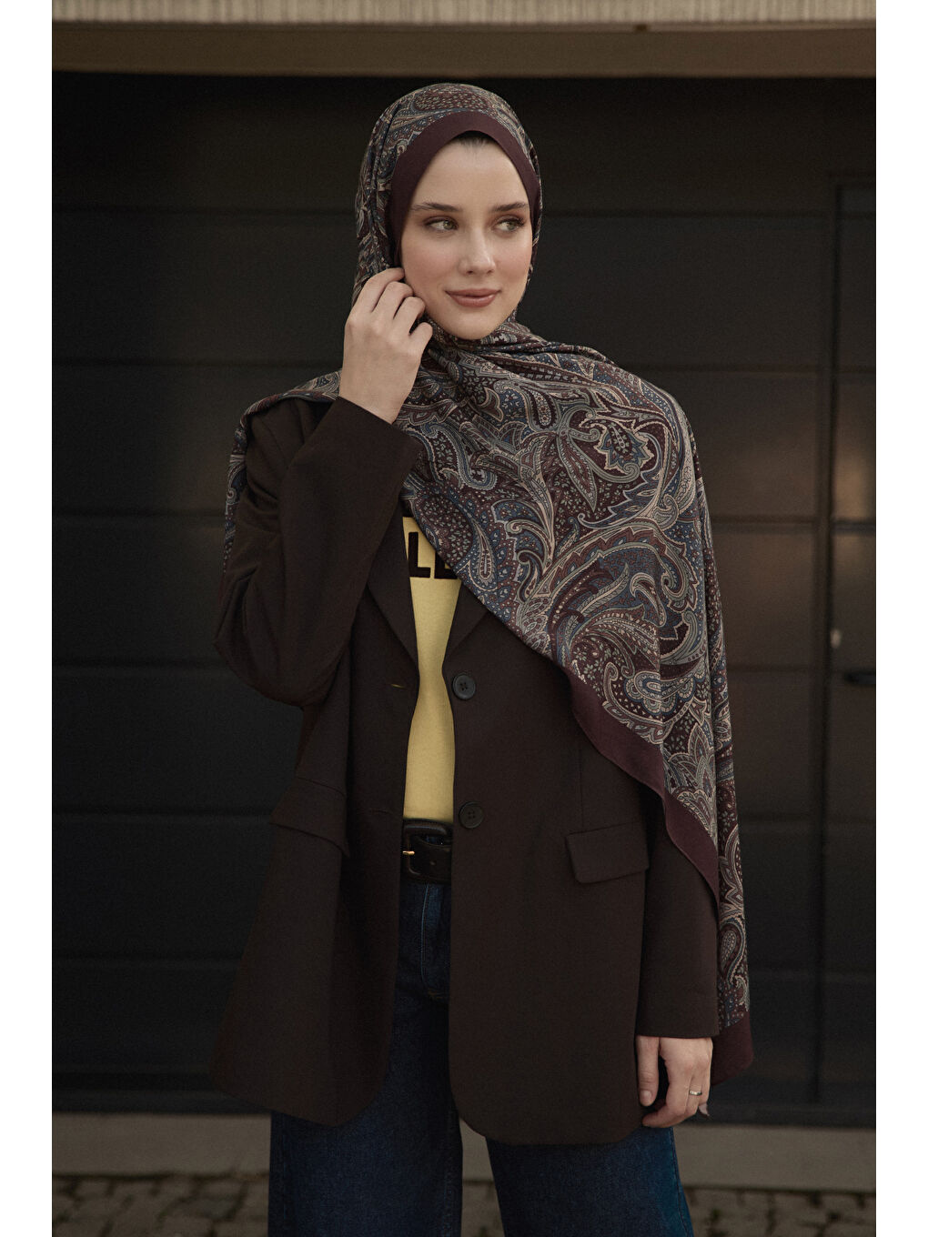 Kahverengi Deluxe Şal Laal