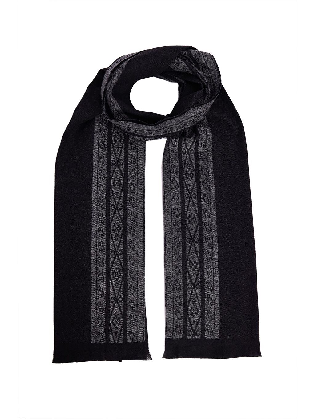 Siyah Erkek Kışlık Atkı