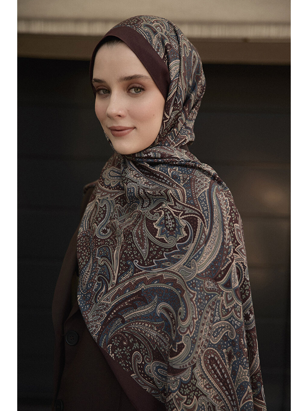 Kahverengi Deluxe Şal Laal-2