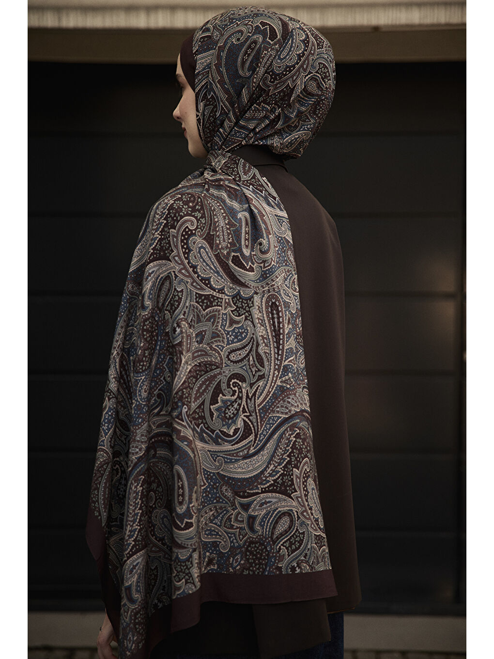 Kahverengi Deluxe Şal Laal-3