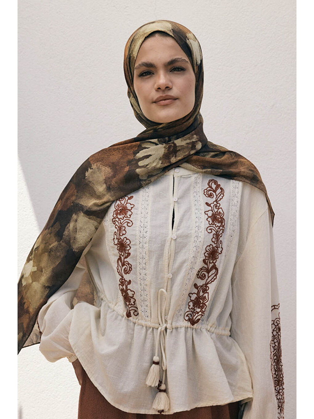 Sarı Deluxe Summer Şal Lızy Hardal-2