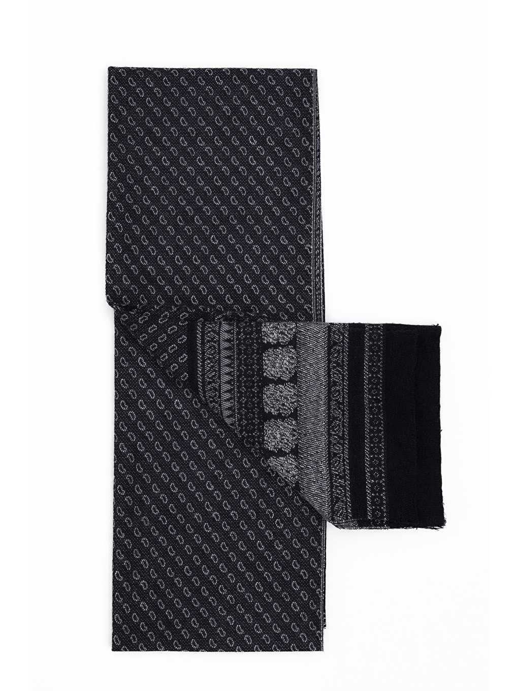 Siyah Erkek Kışlık Atkı-1