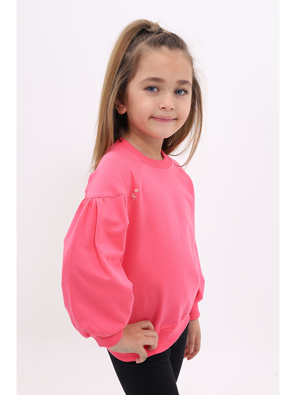 Fuşya Kız Çocuk Sweatshirt-2