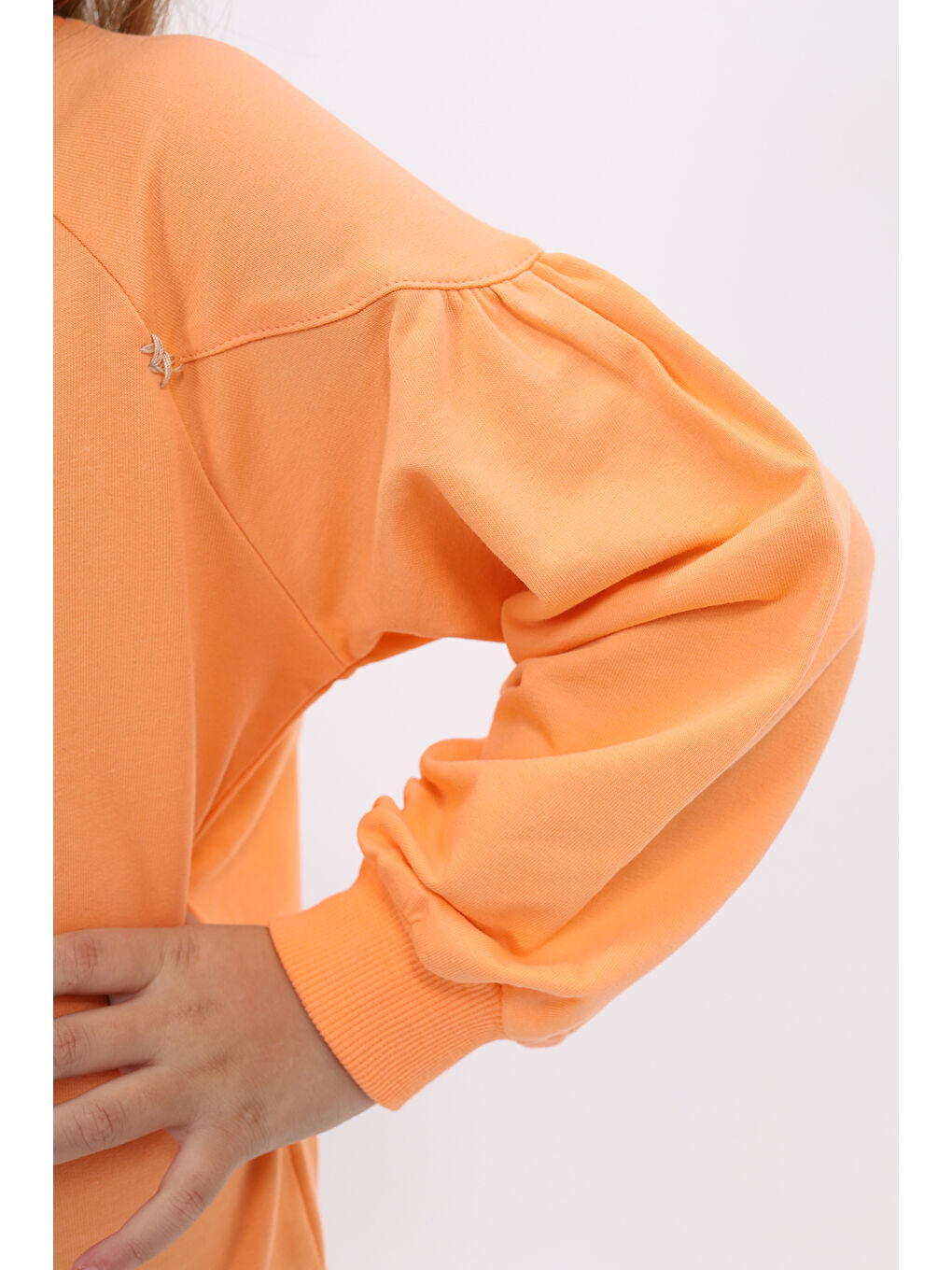 Turuncu Kız Çocuk Sweatshirt-4