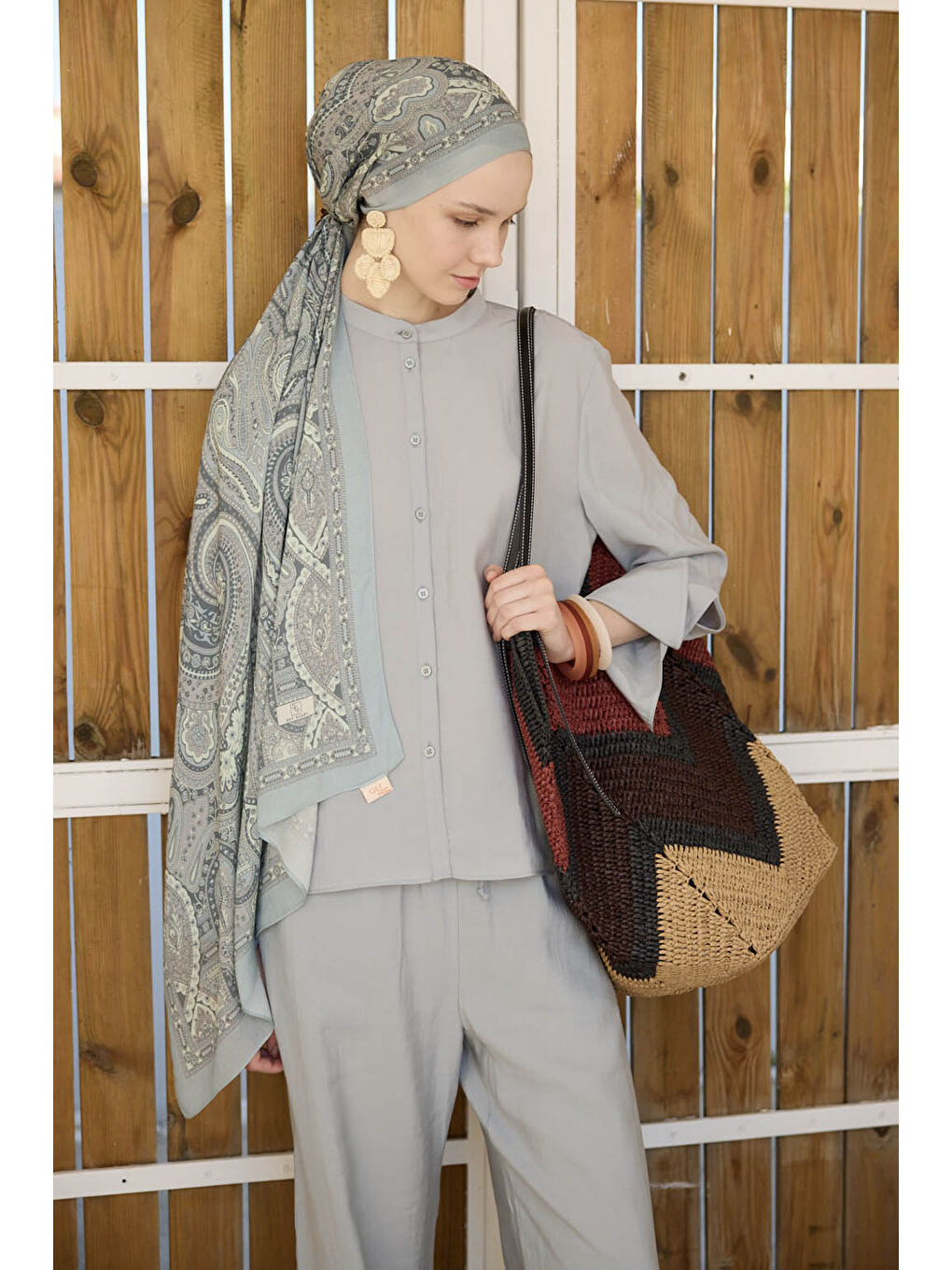 Deluxe Summer Şal Alice Soft Mavi-2