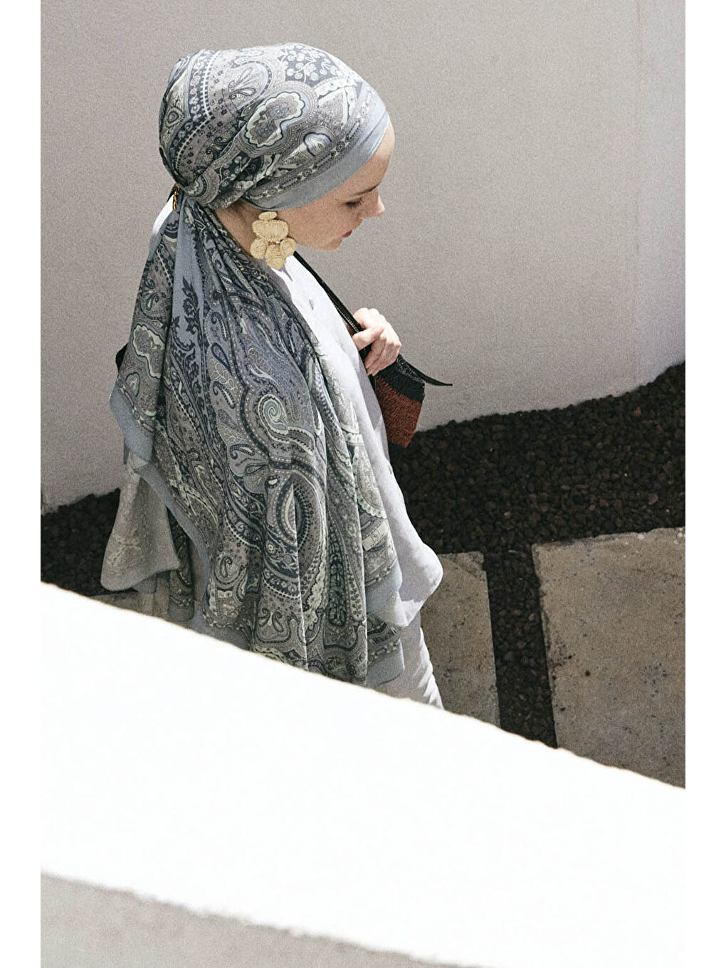 Deluxe Summer Şal Alice Soft Mavi-4