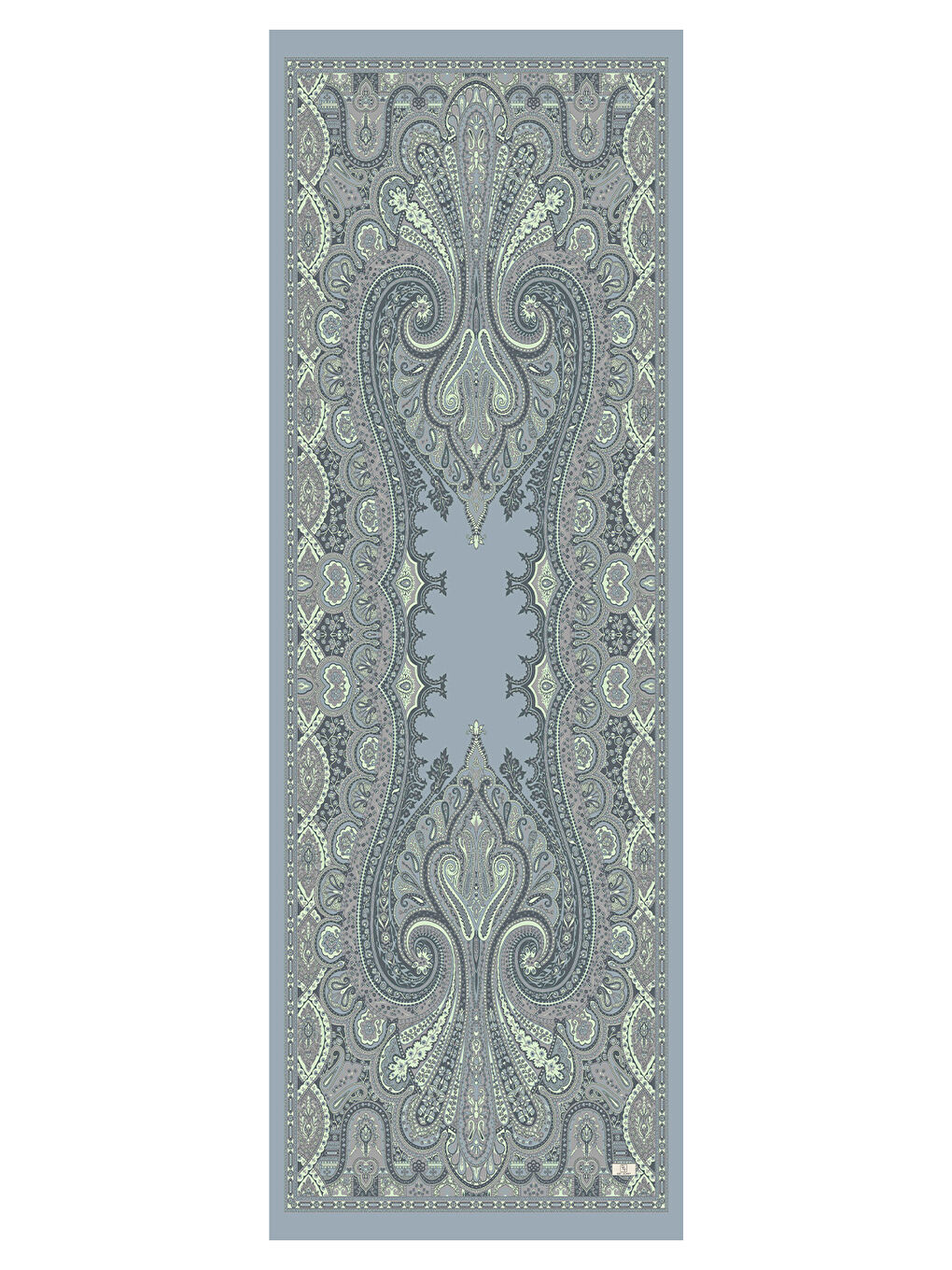 Deluxe Summer Şal Alice Soft Mavi-5