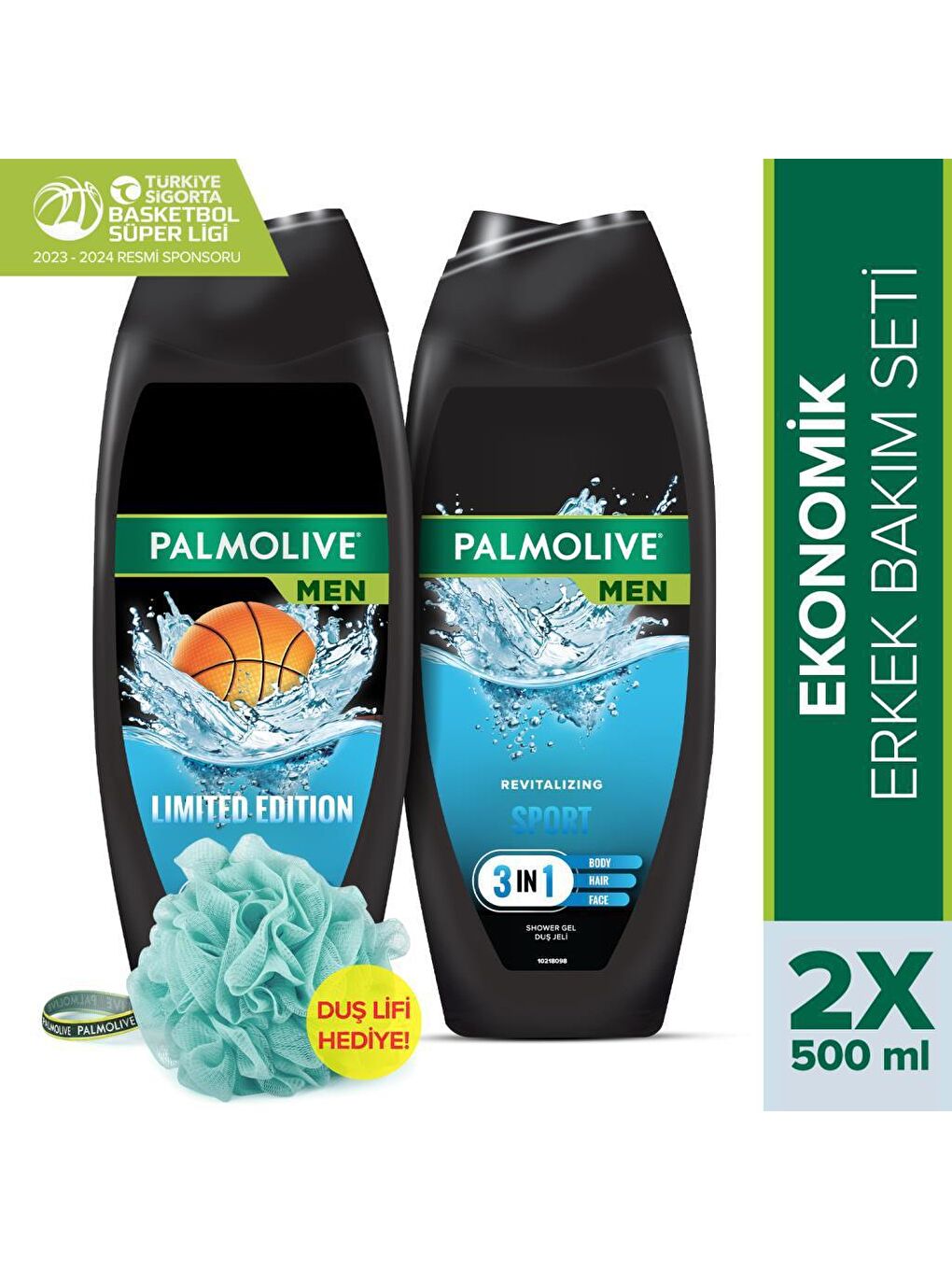 Palmolive Siyah MEN TBF Limited Edition Duş Jeli + Men Sport Duş Jeli