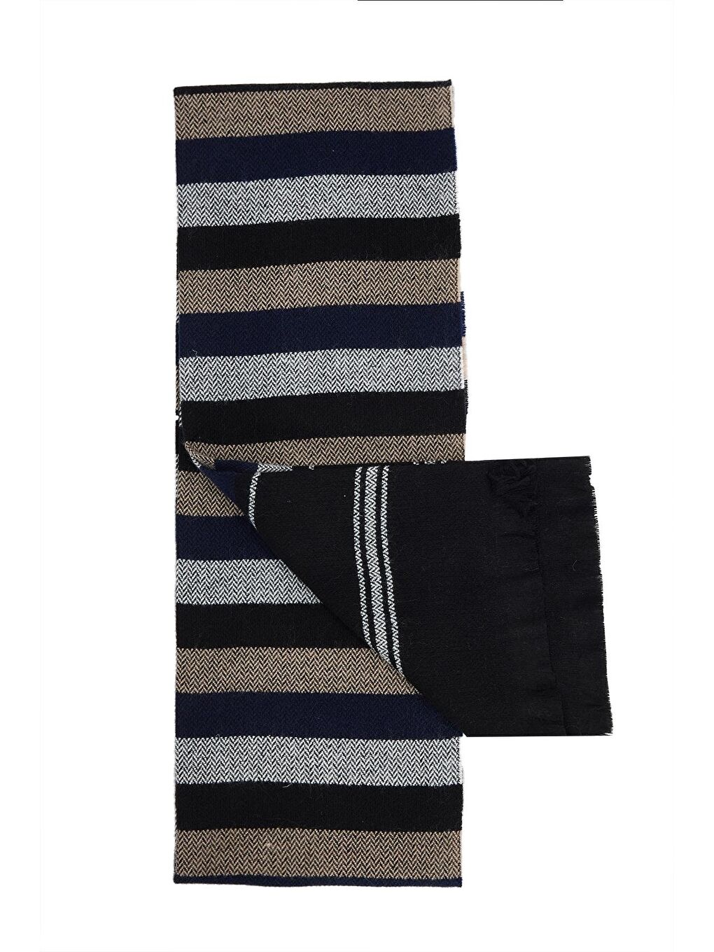 Siyah Erkek Kışlık Atkı-1