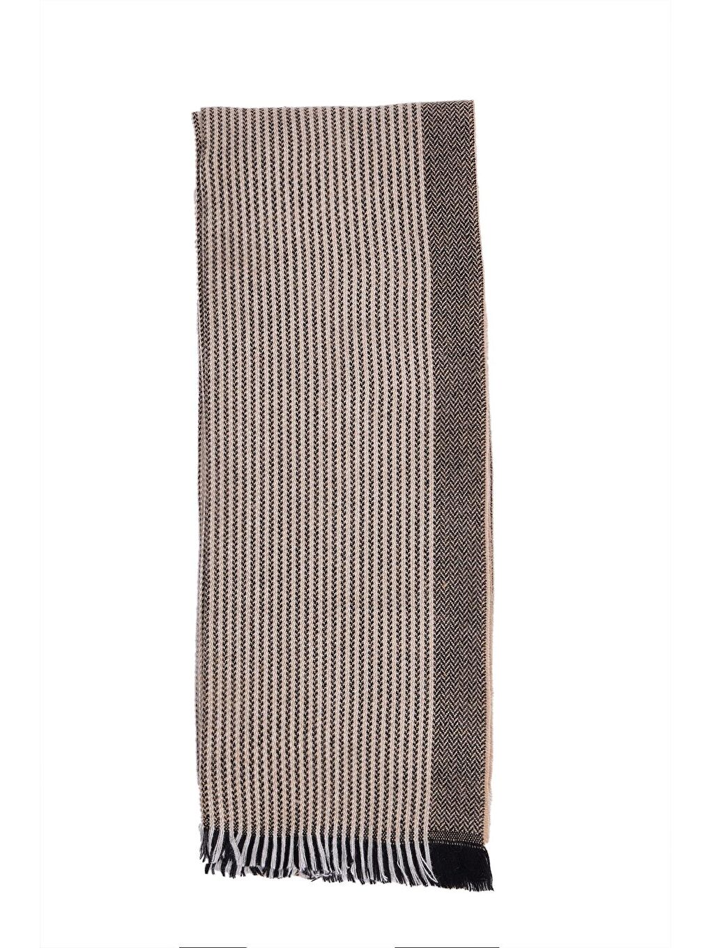 Bej Erkek Kışlık Atkı-2