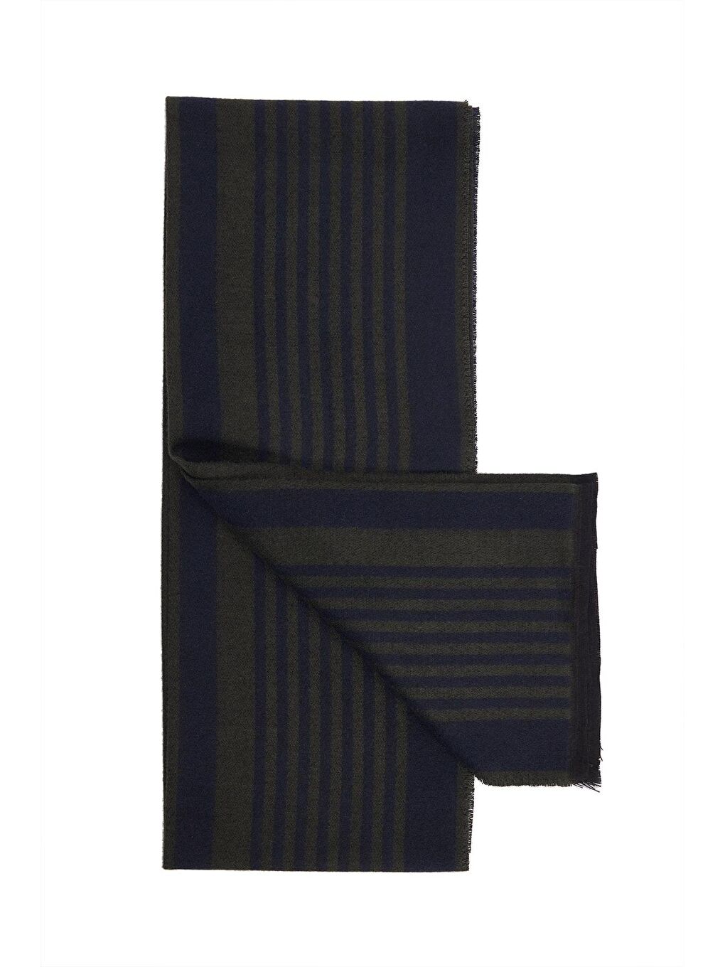 Lacivert Erkek Kışlık Atkı-1